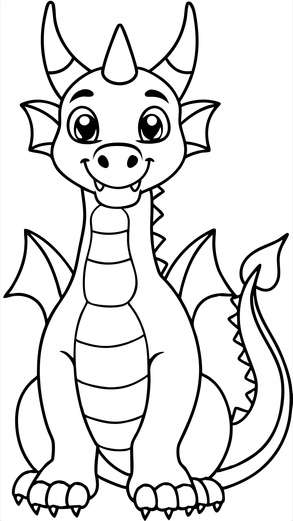 pages à colorier imprimables de dragon